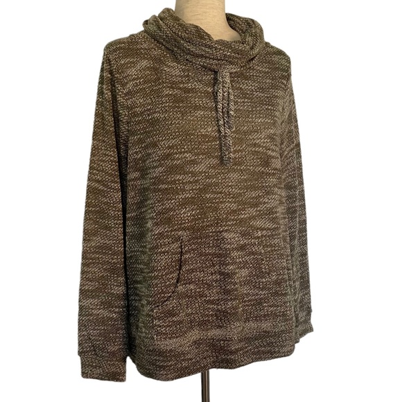 ⭐️ SOLD ⭐️ LOVEAPPELLA STITCH FIX Cowl Neck Pullover Sweater Green - Picture 2 of 8